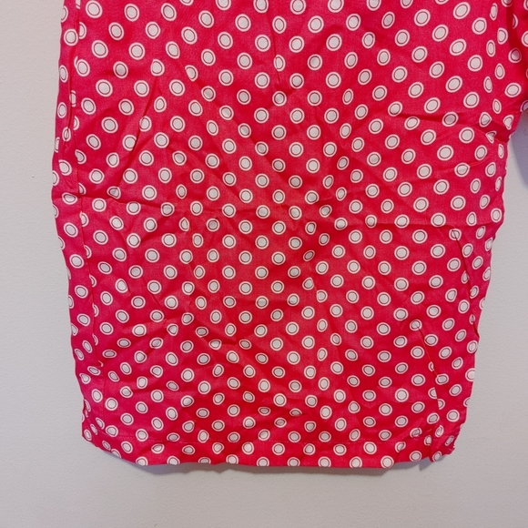 Vintage ESPRIT Pink Polka Dot Wrap/Bandage Skirt, Size 7/8 - Picture 4 of 9